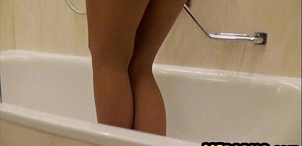  Hot freaky teen gets off in the shower Anita 2